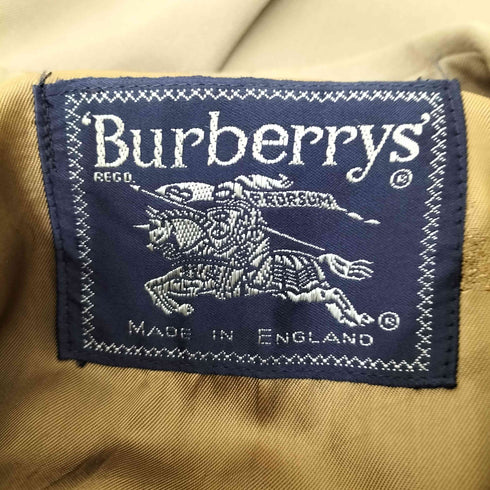 バーバリーズ BURBERRYS MADE IN ENGLAND BURELLA ウールギャバジン 比翼ステンカラーコート レディース