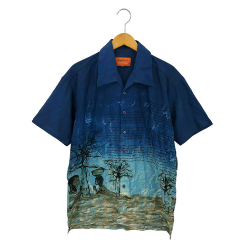 SOFT VISCOSE グラフィックプリント S/S シャツ メンズ import:XL