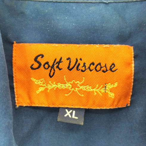 SOFT VISCOSE グラフィックプリント S/S シャツ メンズ import:XL