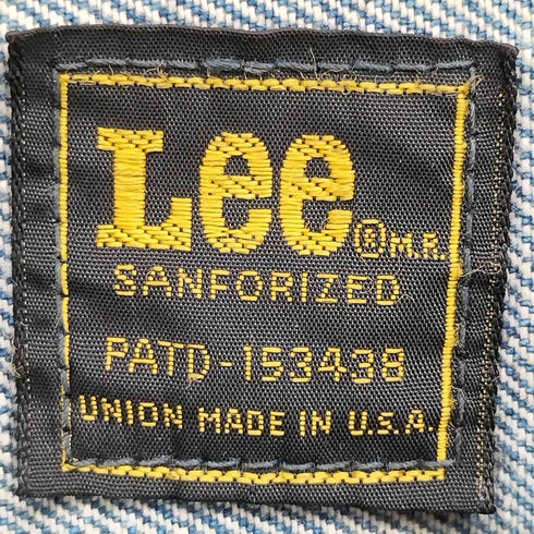 リー Lee 70-80S USA製 SANFORIZED PATD-153438 デニム ライダース ジャケット メンズ