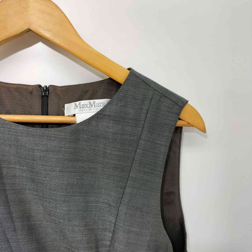 マックスマーラ MAX MARA ノースリーブ ドレープ ワンピース パーティドレス オケージョン レディース JPN:38