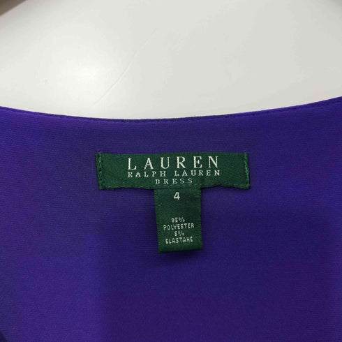 ローレンラルフローレン LAUREN RALPH LAUREN ドレープデザイン S/S ワンピース レディース US:4