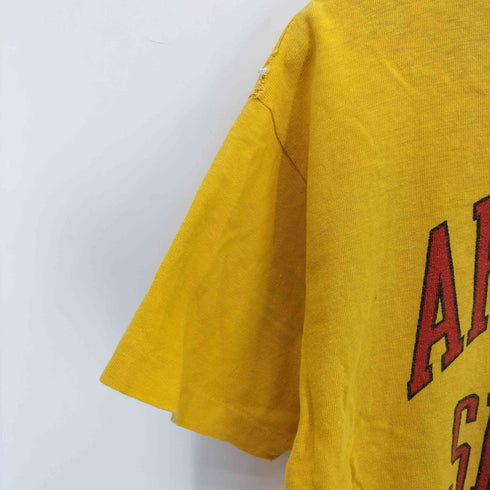 チャンピオン Champion 80S USA製 トリコタグ 染み込みプリント S/S クルーネック Tシャツ メンズ import:L