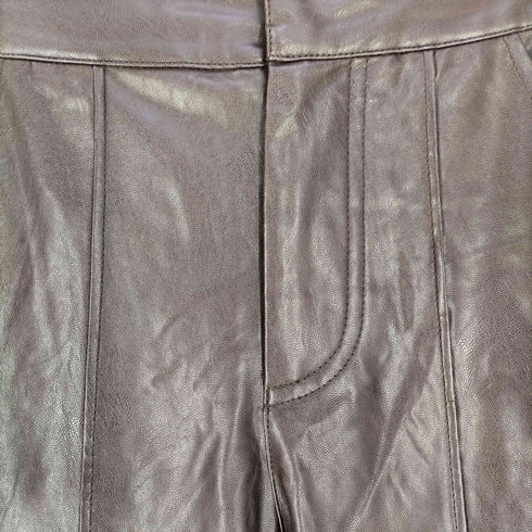 ジェイダ GYDA フェイクレザースリットフレアパンツ レディース JPN:S