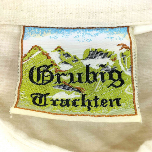 BRUBIG DRACHTEN イラスト刺繍 チロリアンシャツ メンズ