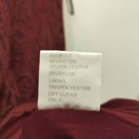 タダシショウジ TADASHI SHOJI ノースリーブ レース ワンピース パーティドレス オケージョン ボルドー レディース JPN:4