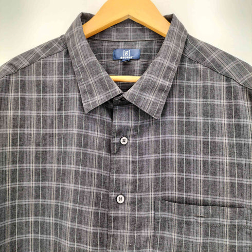 ジョージ GEORGE 半袖チェックシャツ ボックス メンズ 3XL