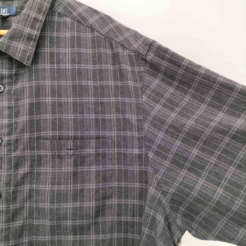ジョージ GEORGE 半袖チェックシャツ ボックス メンズ 3XL
