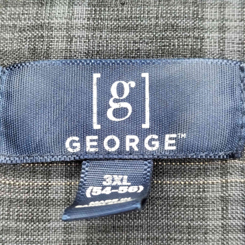 ジョージ GEORGE 半袖チェックシャツ ボックス メンズ 3XL