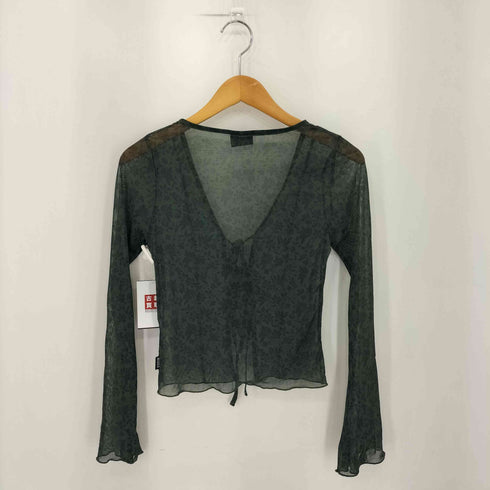 MINGA LONDON 総柄 シアー カーディガン Y2K レディース