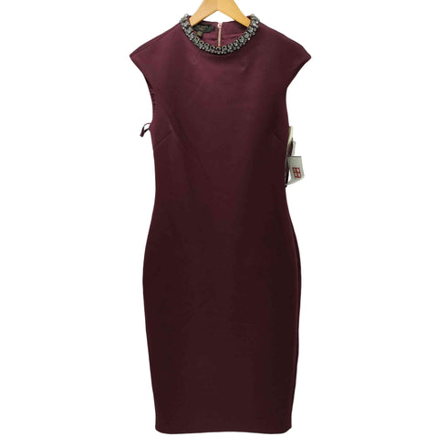 テッドベーカー TED BAKER ビジュー ノースリーブ パーティドレス オケージョン レディース JPN:2