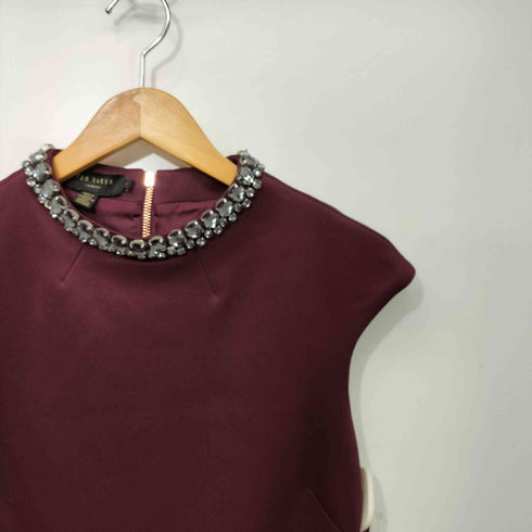 テッドベーカー TED BAKER ビジュー ノースリーブ パーティドレス オケージョン レディース JPN:2