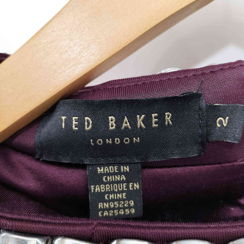 テッドベーカー TED BAKER ビジュー ノースリーブ パーティドレス オケージョン レディース JPN:2