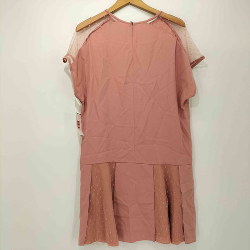 レッドヴァレンティノ RED VALENTINO レース切替 シアー チュニック ワンピース パーティドレス レディース EUR:42
