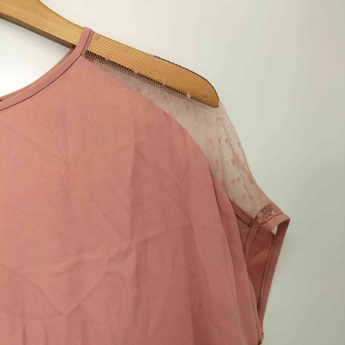 レッドヴァレンティノ RED VALENTINO レース切替 シアー チュニック ワンピース パーティドレス レディース EUR:42