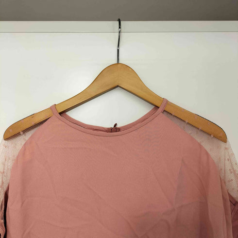 レッドヴァレンティノ RED VALENTINO レース切替 シアー チュニック ワンピース パーティドレス レディース EUR:42