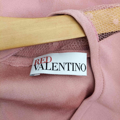 レッドヴァレンティノ RED VALENTINO レース切替 シアー チュニック ワンピース パーティドレス レディース EUR:42