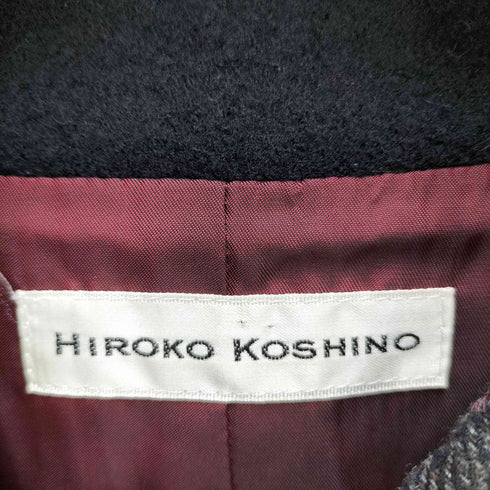 ヒロココシノ HIROKO KOSHINO アンゴラ&ウール スタンドカラージャケット レディース JPN:40