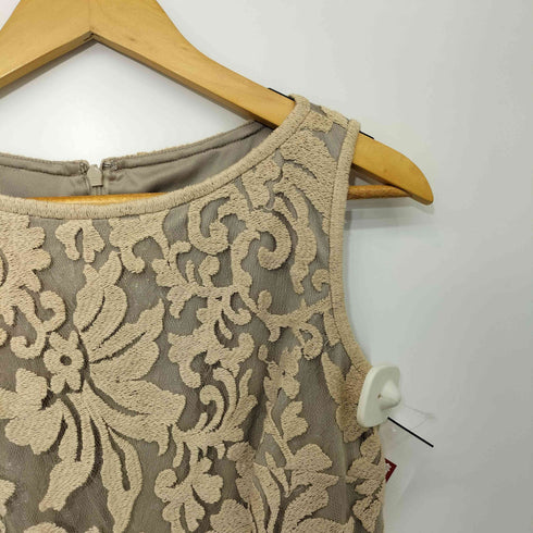 タダシショウジ TADASHI SHOJI エンブロイダリー ノースリーブ フリル ワンピース パーティドレス オケージョン レディース 4