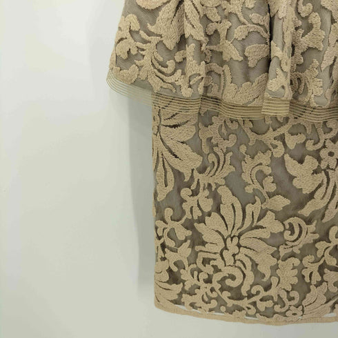 タダシショウジ TADASHI SHOJI エンブロイダリー ノースリーブ フリル ワンピース パーティドレス オケージョン レディース 4