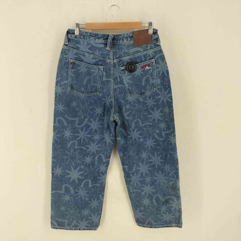 エヴィス EVISU オールオーバーウォッシュドプリント リラックスフィット ジーンズ メンズ L 175/80A