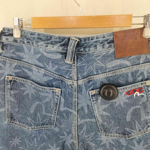 エヴィス EVISU オールオーバーウォッシュドプリント リラックスフィット ジーンズ メンズ L 175/80A