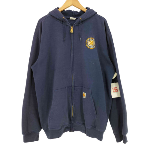 カーハート Carhartt コットンポリ 企業ロゴ ジップアップパーカー メンズ import:L