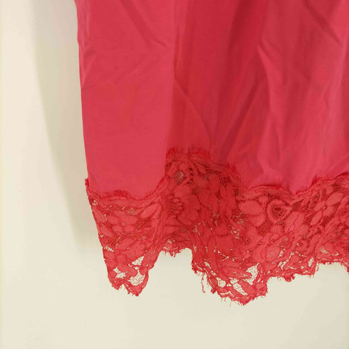 Blumarine イタリア製 フリルスリーブ レース切替 ワンピース ドレス レディース FR:38