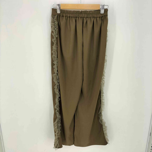 terrace サイドフリル イージーパンツ レディース JPN:M