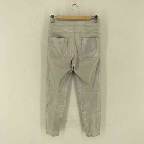 TRUNK HIROKO KOSHINO シルバー ペンキ加工 スキニーパンツ レディース 38
