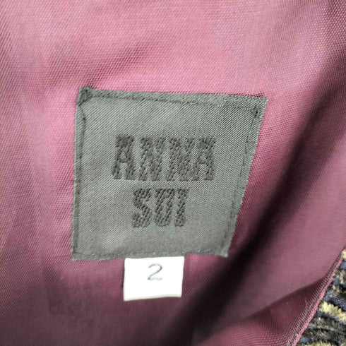 アナスイ ANNA SUI レーヨン ノースリーブ ワンピース レディース 2