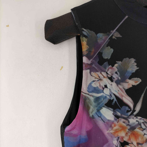 花柄 ノースリーブワンピース レディース import:L