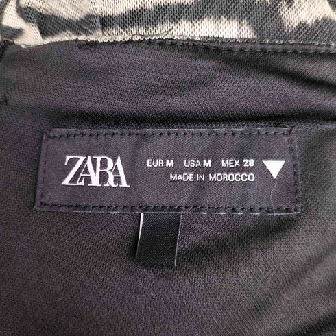 ザラ ZARA アニマルプリント チュールワンピース レディース import:M