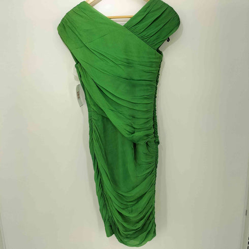 タダシショウジ TADASHI SHOJI グリーン ドレープ ドレス レディース 4