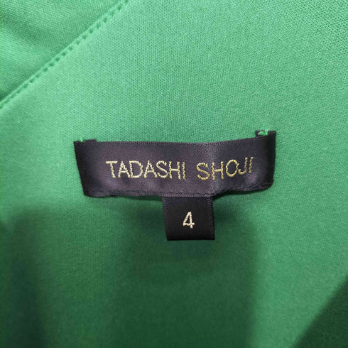 タダシショウジ TADASHI SHOJI グリーン ドレープ ドレス レディース 4