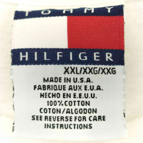 トミーヒルフィガー TOMMY HILFIGER 90s USA製 ロゴプリント クルーネック 半袖 Tシャツ レディース