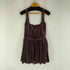 ザラ ZARA ベロア ベアトップワンピース レディース import:M