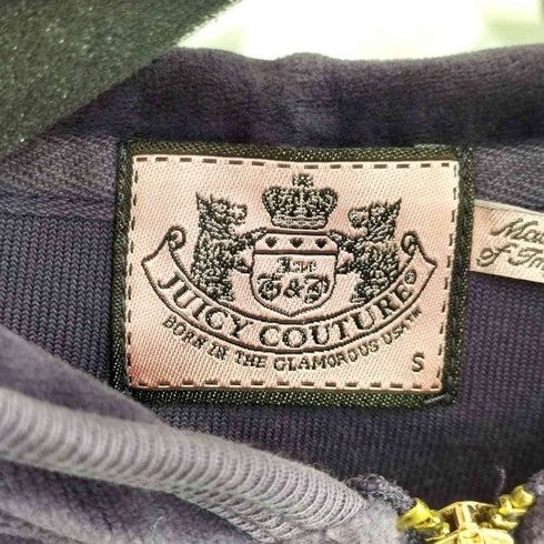 JUICY COUTURE ベロアクロップドパーカー フレアパンツ セットアップ レディース S
