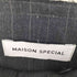 メゾンスペシャル MAISON SPECIAL スリットベルテッドストレートパンツ スラックス レディース 36