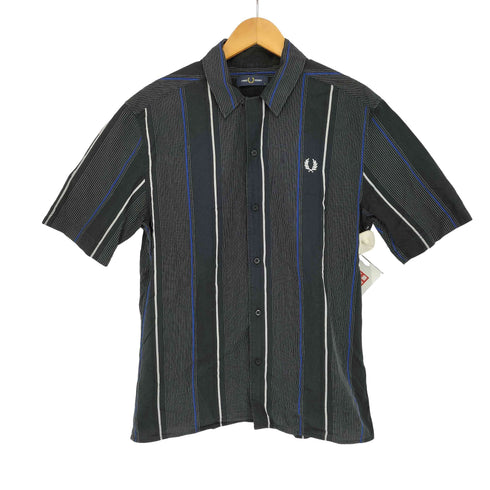 フレッドペリー FRED PERRY マルチストライプ柄 半袖シャツ メンズ import:M