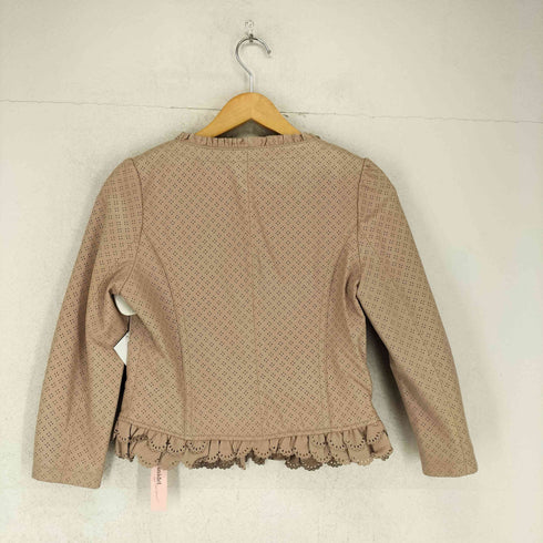 スナイデル snidel pig leather ピッグレザーノーカラージャケット レディース 1