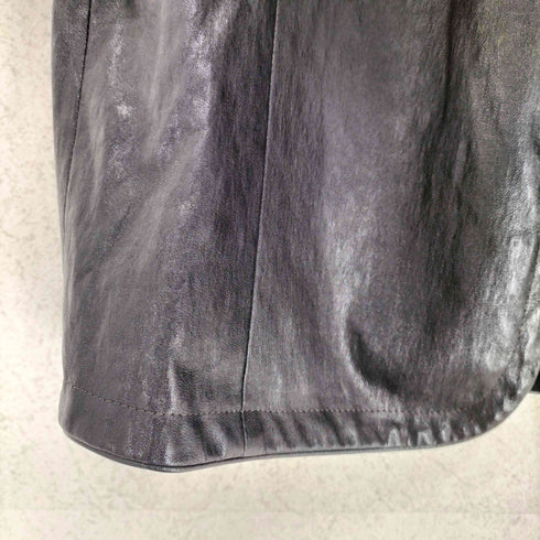 Rozenfur lamb leather ラムレザーノーカラーボレロジャケット レディース 38