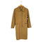 PHORMS MILANO MADE IN ITALY real leather リアルレザー比翼ステンカラーコート レディース 42