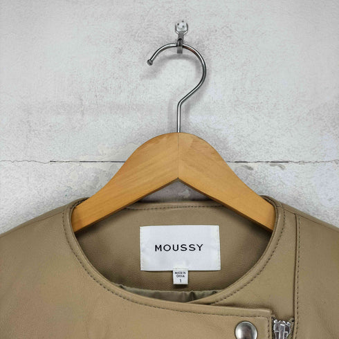 マウジー moussy sheep leather シープレザーダブルライダースジャケット レディース 1