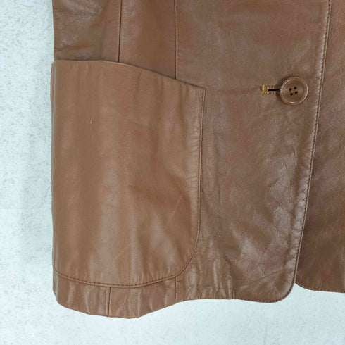 レッセパッセ LAISSE PASSE cow leather カウレザー3Bテーラードジャケット レディース S
