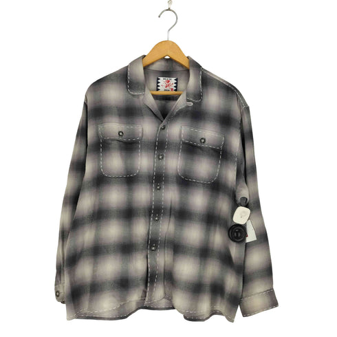 サノバチーズ SON OF THE CHEESE Stitch Ombre Shirt メンズ M