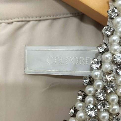 セルフォード CELFORD ビジューデザイン ノースリーブワンピース レディース JPN:38