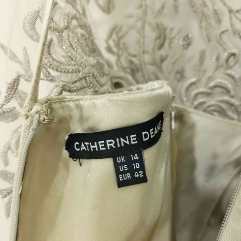 CATHERINE DEANE レースデザイン ノースリーブドレス レディース US:10