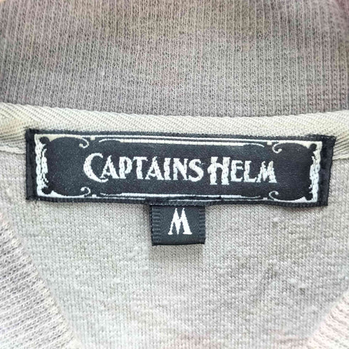 キャプテンズヘルム Captains Helm 袖ロゴテープジップアップベロアブルゾン メンズ import:M