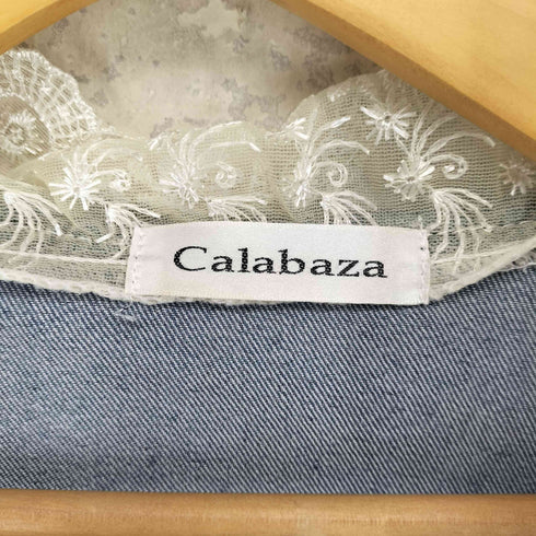 Calabaza Y2K フェアリーグランジ デニムレースジャケット レディース M-L